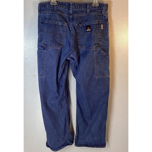 CRUDE FR RPS Fire Resistant Denim Carpenter Workwear Jeans 36x30 - Picture 4 of 8